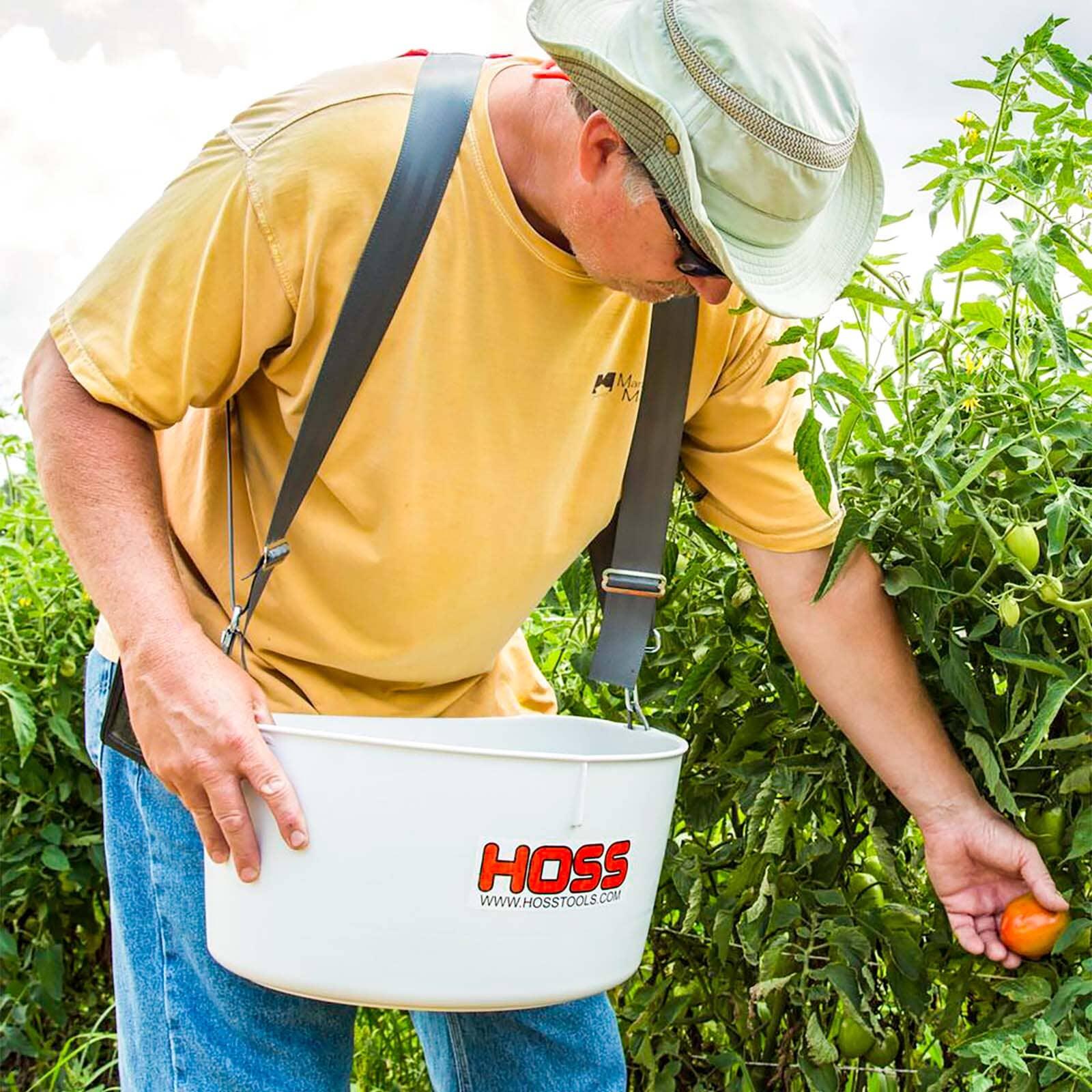 Over-the-Shoulder Harvesting Bucket