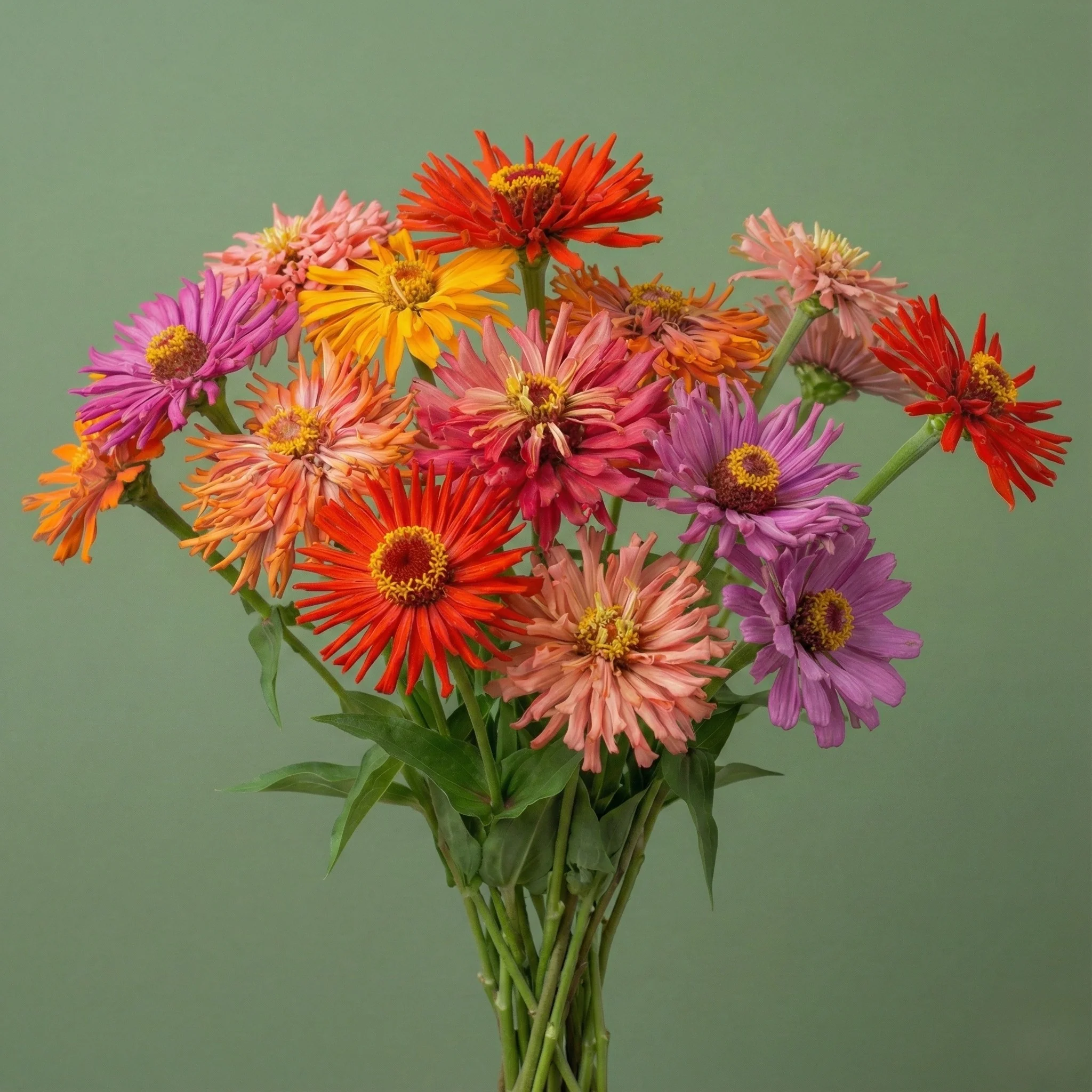 Zinnia Cactus Mix